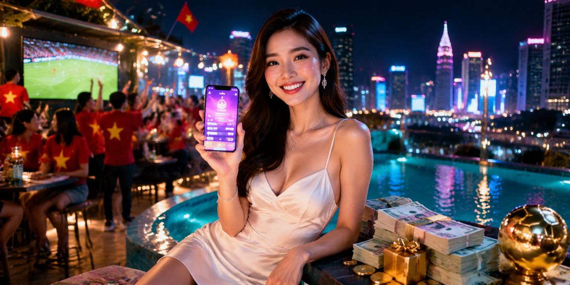 Người chơi tại TP. Hồ Chí Minh nhận cashback bonus trên nền tảng dt88 với ánh đèn neon rực rỡ